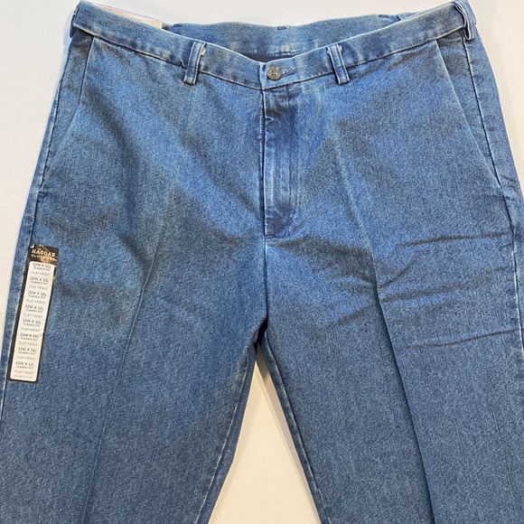 Haggar SZ 36 x 32 Denim Blue Jeans Classic Fit  Stretch Denim New D15 - Picture 3 of 13